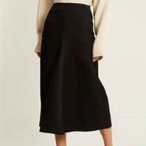 NEW Croft & Barrow Solid Black Casual Straight Classic Ankle Skirt Plus Size 16
